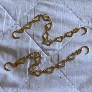 Croc Gold Heart Chain